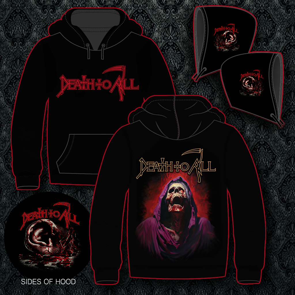 【希少】DEATH REV!VE Hoodie Sサイズ Death Metal Logo - Black Hoodie
