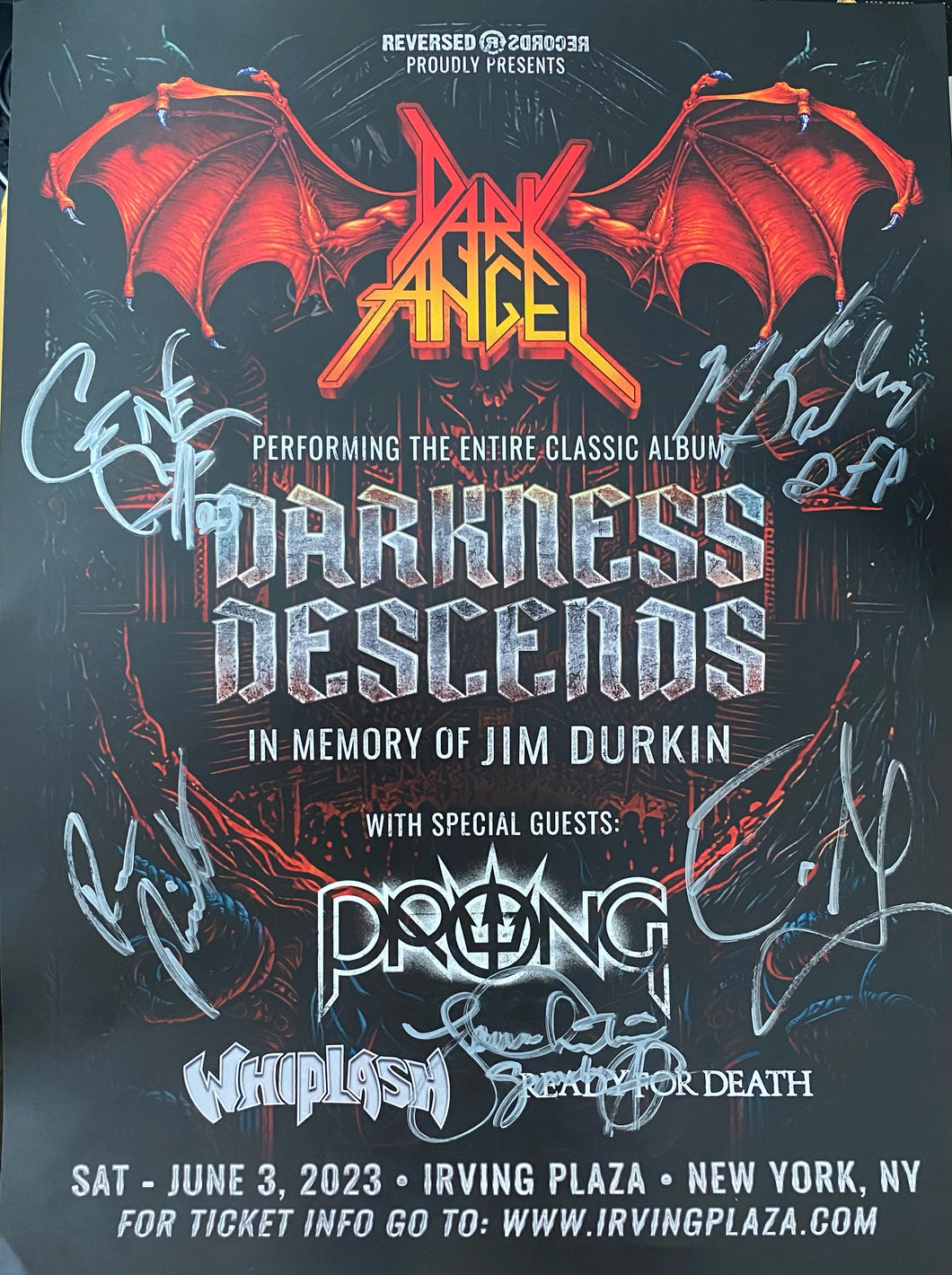 Special Edition Signed NY Event Poster